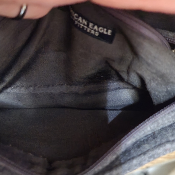 Gorgeous Vintage American Eagle Outfitters gray Wool Small handbag - Picture 5 of 8